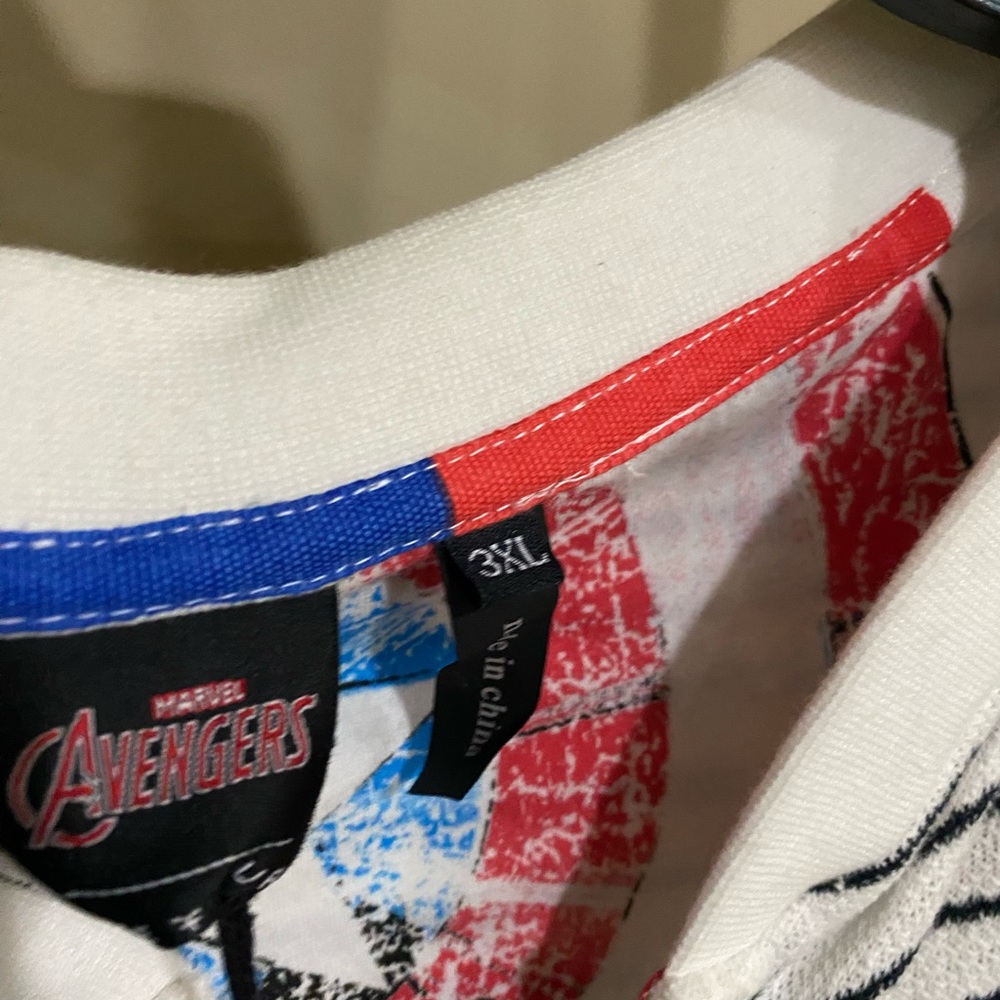 Marvel Avengers Zip Hoodie 3XL Striped Gold Zipper Plus Size - Picture 5 of 5